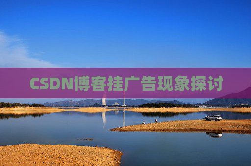 CSDN博客挂广告现象探讨